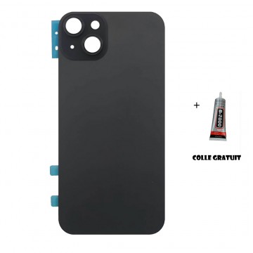 Vitre Arrière (Cache Batterie) pour iPhone 15 Noir avec Gros Trou