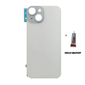 Vitre Arrière (Cache Batterie) pour iPhone 15 Bleu avec Gros Trou