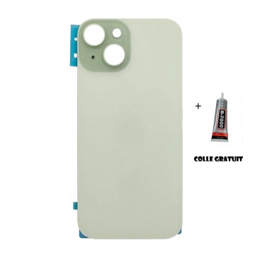 Vitre Arrière (Cache Batterie) pour iPhone 15 Vert avec Gros Trou