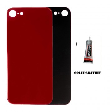 Vitre arrière pour iPhone SE (2020) Rouge