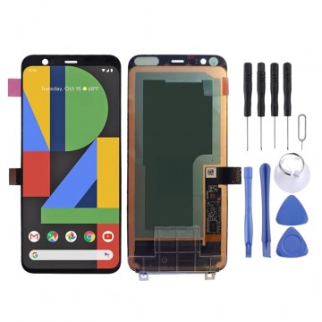 Ecran LCD + Vitre tactile pour Google Pixel 4 Noir +  Outils