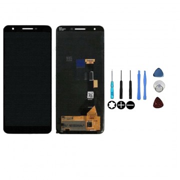 Ecran LCD + Vitre tactile pour Google Pixel 3A Noir +  Outils