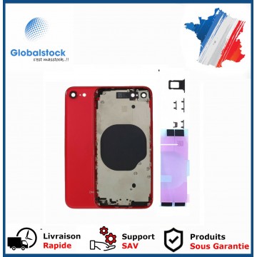 Chassis Arrière pour iPhone SE (2020) Rouge Nu