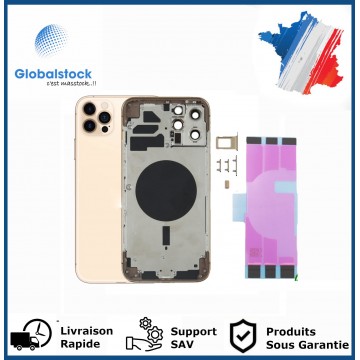 Chassis arrière pour IPhone 12 Pro Max Or Nu