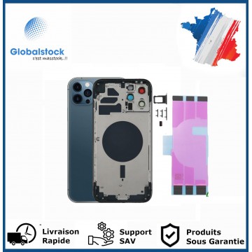 Chassis arrière pour IPhone 12 Pro Max Bleu Nu