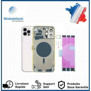 Chassis arrière pour IPhone 12 Pro Max Blanc Nu