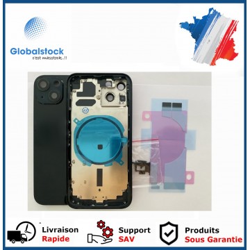 Chassis arrière pour IPhone 13 Noir Nu