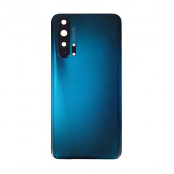 Vitre arrière pour Huawei Honor 20 Pro Bleu avec lentille caméra