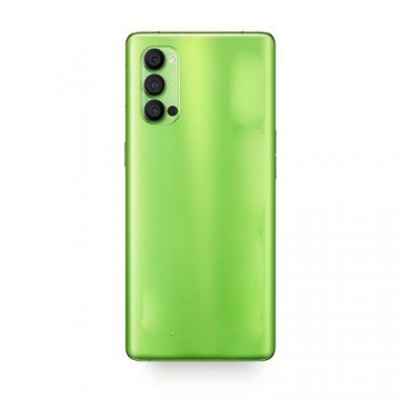Vitre arrière avec Adhésif + Lentille camera + support pour Oppo Reno4 Pro 5G CPH2089 Vert + Logo