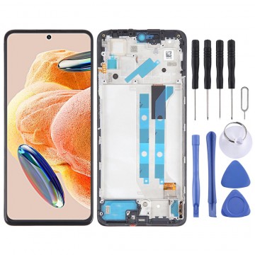 Ecran LCD + Vitre tactile avec châssis pour Xiaomi Redmi note 12 Pro 4G + Outils
