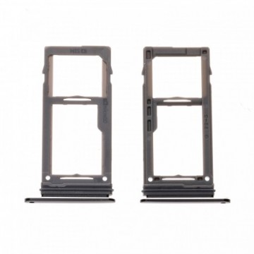 Tiroir cartes SIM et SD POUR Samsung Galaxy S9 Plus G965F Noir