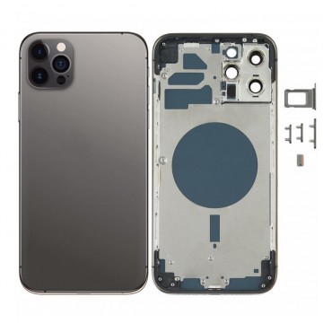 Chassis arrière pour IPhone 12 Pro Max Noir Nu
