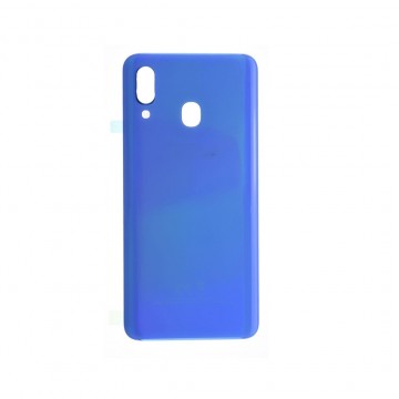 Vitre arrière avec Adhésif pour Samsung Galaxy A40 (A405F) Bleu