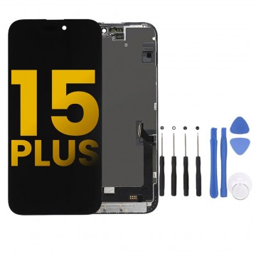 Ecran LCD + vitre tactile pour iPhone 15 Plus + Outils