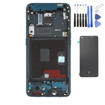 Ecran LCD + Vitre tactile sur châssis pour Oppo Reno Noir