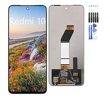 Écran lcd + vitre tactile pour Xiaomi Redmi 10/ Redmi 10 2022 / Redmi 10 PRIME Noir + outils