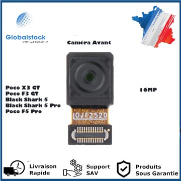 Caméra Avant 16 MP Premium pour Xiaomi Poco X3 GT / Poco F3 GT / Black Shark 5 / Black Shark 5 Pro / Poco F5 Pro