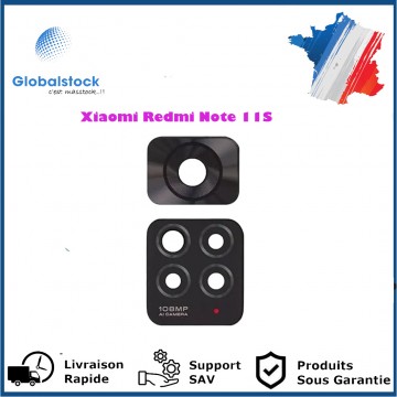 Lentille Caméra Arrière PREMIUM pour Xiaomi Redmi Note 11S - Noir