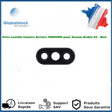Vitre Lentille Caméra Arrière PREMIUM pour Xiaomi Redmi S2 Noir