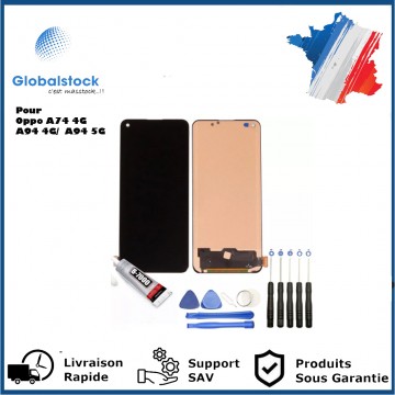 Écran LCD + Vitre arrière PREMIUM pour Oppo A74 4G / A94 4G / A94 5G + Outils