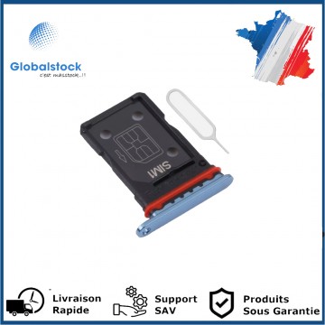 Tiroir SIM PREMIUM pour Oppo Find X3 Dual - Bleu