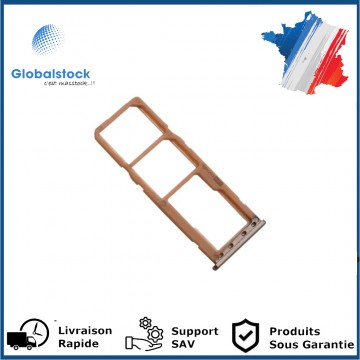 Tiroir Double SIM PREMIUM pour Samsung Galaxy M20 - Or