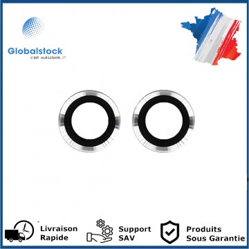 Lentille Caméra Arrière PREMIUM pour Xiaomi Mi 11 - (2pcs) Argent