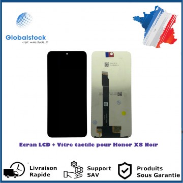 Écran pour Honor X8 Noir LCD