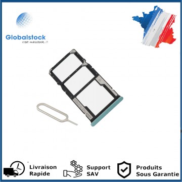 Tiroir Double SIM PREMIUM pour Xiaomi Redmi 9 Power / 9T - Vert