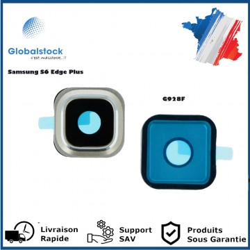 Lentille Caméra Arrière PREMIUM pour Samsung S6 Edge Plus G928F - Or (Avec Châssis)