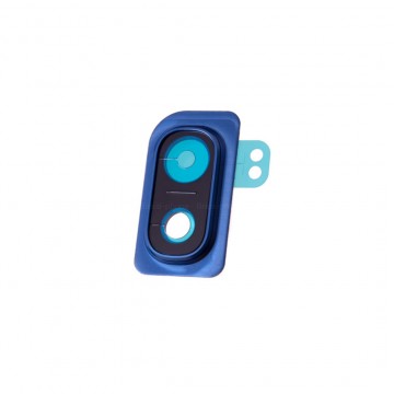 Lentille Caméra Arrière Premium pour Samsung Galaxy A10 - avec Châssis Bleu