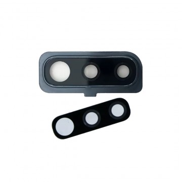 Lentille Caméra Premium pour Samsung Galaxy A50 - Argent avec Châssis