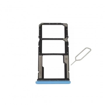 Tiroir Double SIM Premium pour Xiaomi Redmi 10C - Bleu