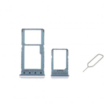 Tiroir Double SIM Premium pour Xiaomi Redmi 6 Bleu