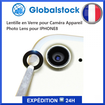 Lentille caméra arrière pour iPhone 8/SE 2020/SE 2022 Noir