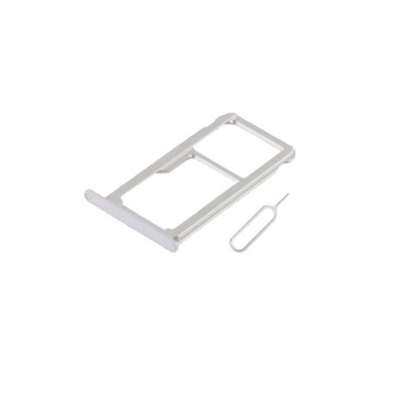 Tiroir Double SIM Premium pour Huawei P9 - Blanc