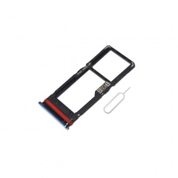 Tiroir Double SIM Premium pour Motorola Moto G100 - Bleu