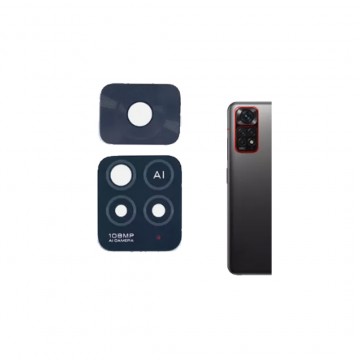 Lentille Caméra Arrière pour Xiaomi Redmi Note 11 Pro 5G - Noir