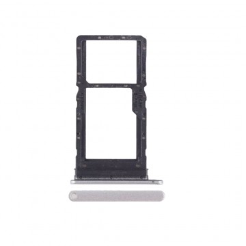 Tiroir Double SIM Premium pour Honor X7 - Argent