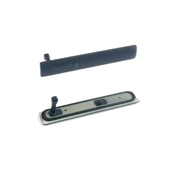 Cache SIM/SD Premium pour Xperia Z3 Compact - Noir