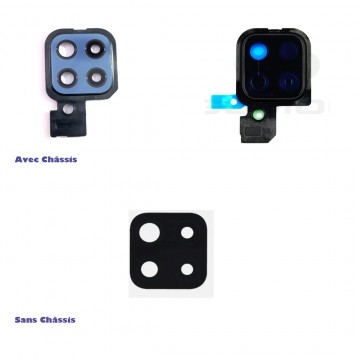 Lentille Caméra Arrière pour Samsung Galaxy M32 - (2 pièces) Noir