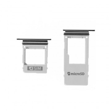 Tiroir Double SIM et SD pour Samsung Galaxy A8 2018 / A5 2018 / A8 Plus 2018 - Noir