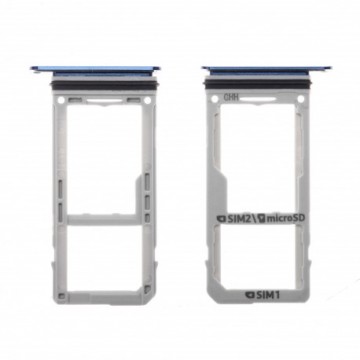 Tiroir SIM + SD pour Samsung Galaxy Note 8 (N950) Bleu