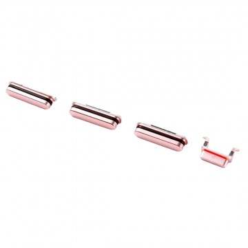 Lot de 4 Boutons pour iPhone 6s - Or Rose