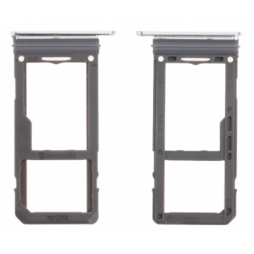 Tiroir SIM + SD Argent polaire pour Samsung Galaxy S8 G950F / S8+ G955F