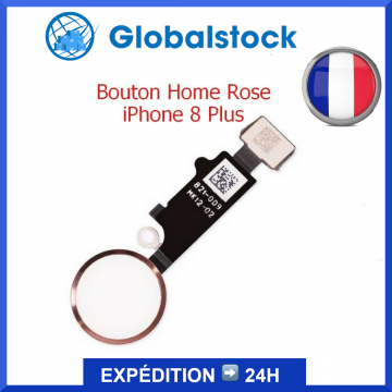 Bouton Home Principal avec Nappe Flex pour iPhone 8 Plus - Rose Doré Rose dore