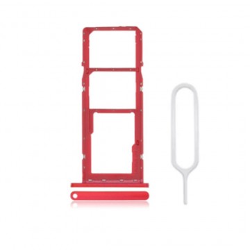 Tiroir Double SIM Premium pour Samsung Galaxy A02s - Rouge