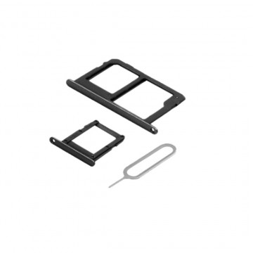 Tiroir Double SIM Premium pour Samsung Galaxy A6 Plus 2018 / A6 2018 Noir