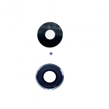 Lentille Caméra Arrière pour Xiaomi 12 - (2 pièces) Avec et Sans Châssis Bleu