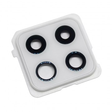 Lentille de caméra arrière pour Samsung Galaxy A42 5G Blanc Avec Châssis